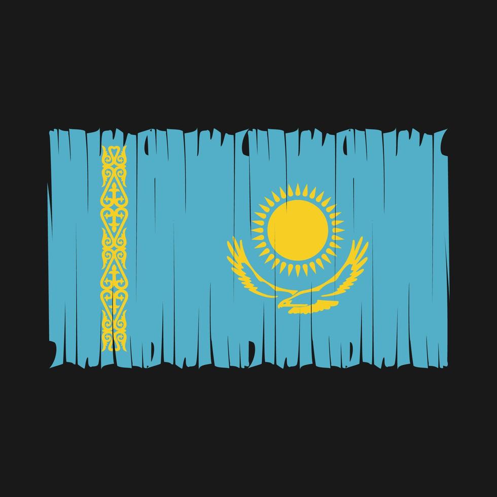 Kazakistan bandiera spazzola vettore illustrazione