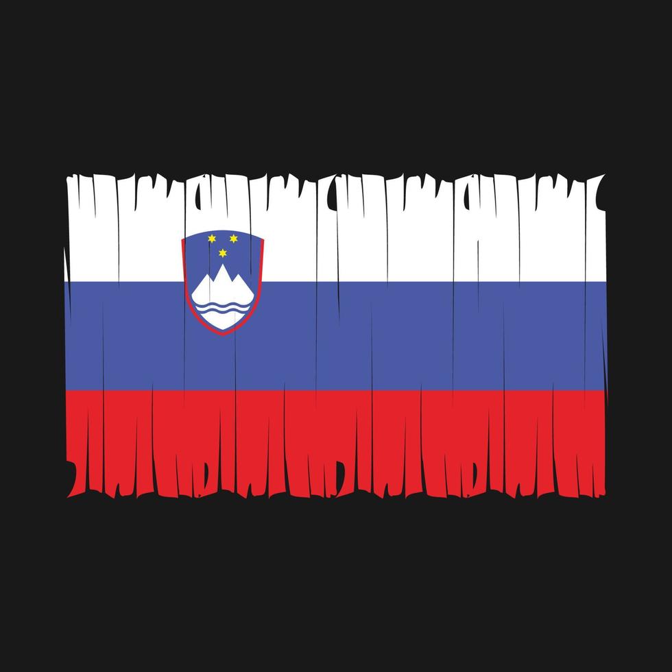 slovenia bandiera spazzola vettore illustrazione