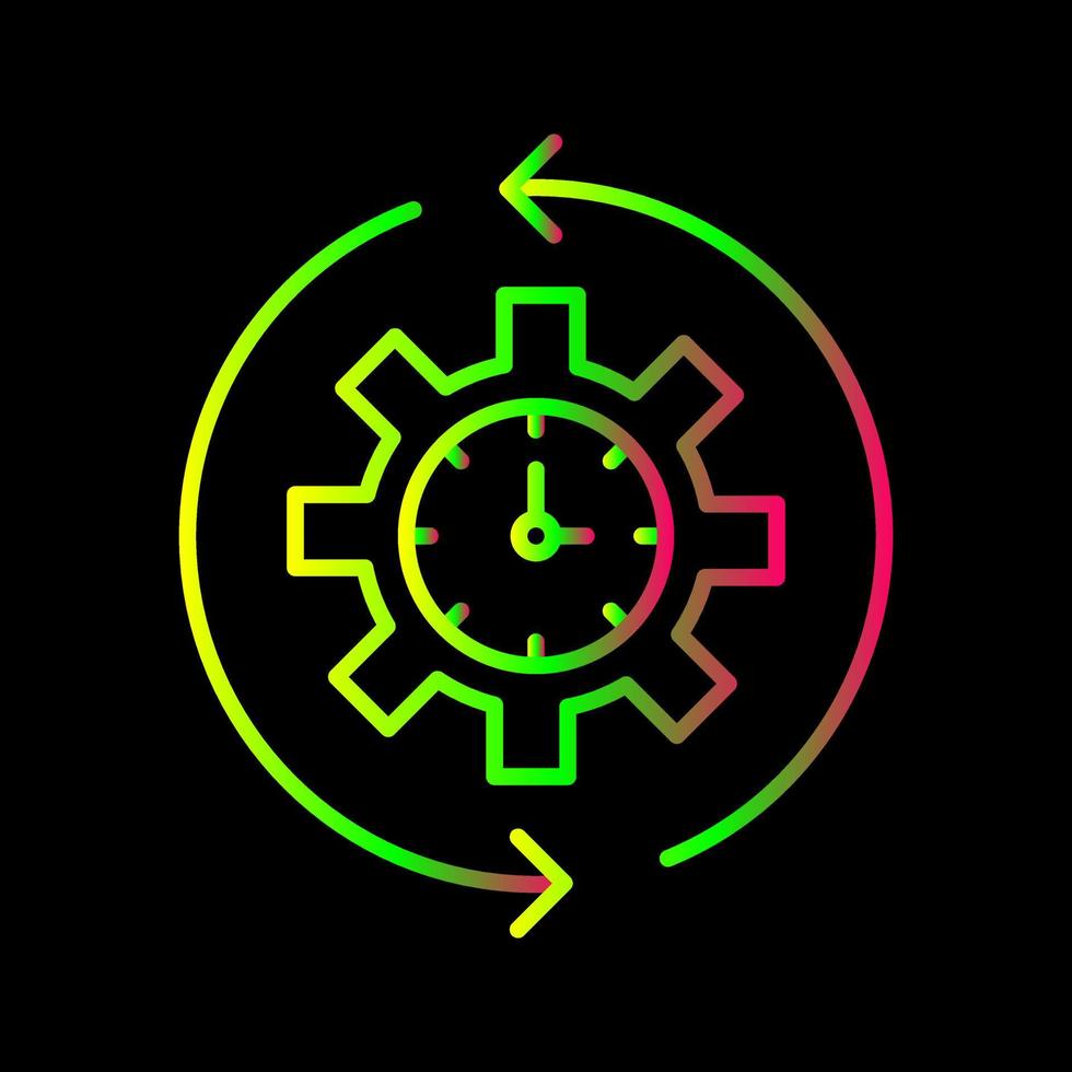 ruotare tempo vettore icona