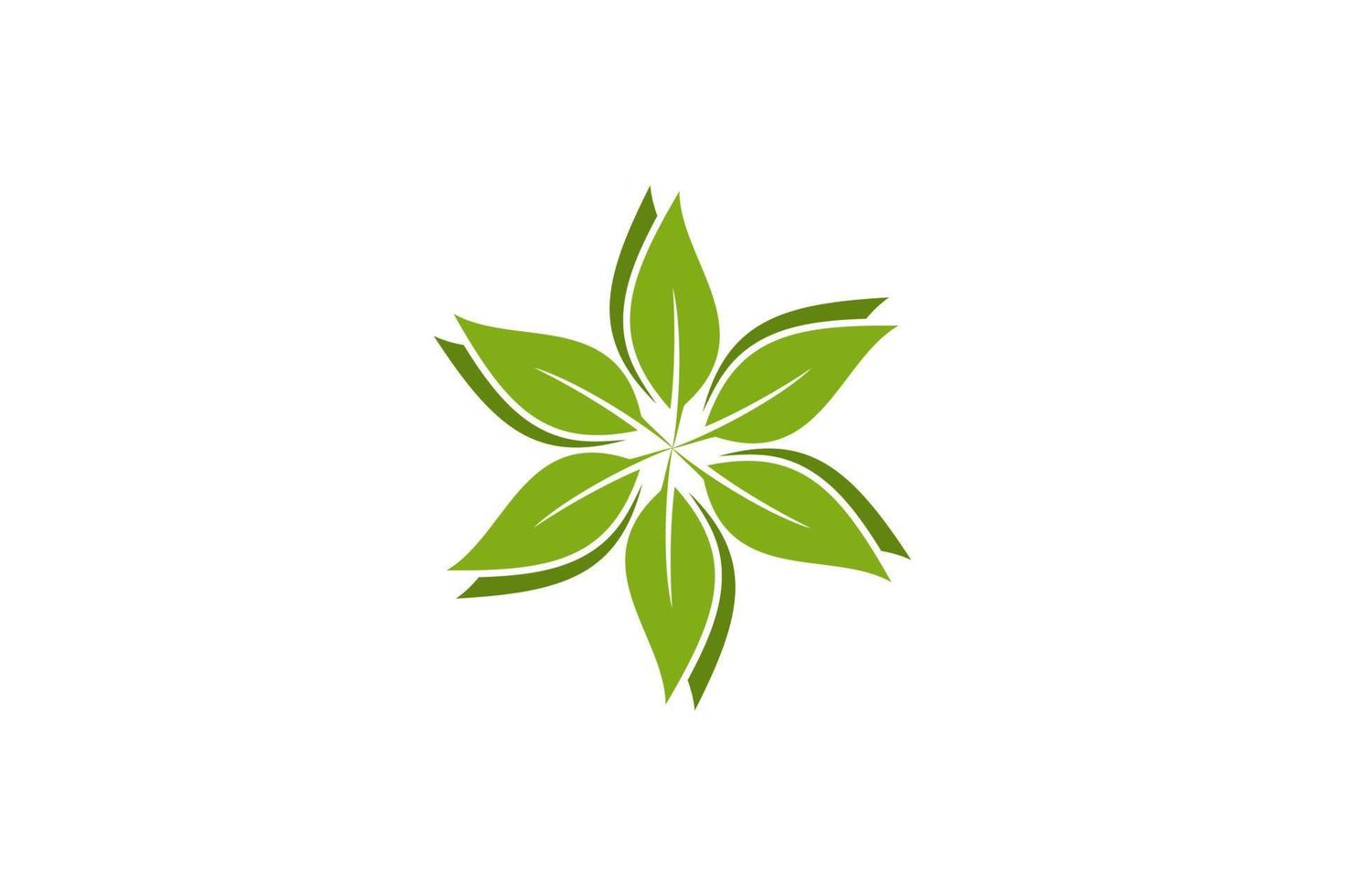 verde albero foglia vettore logo