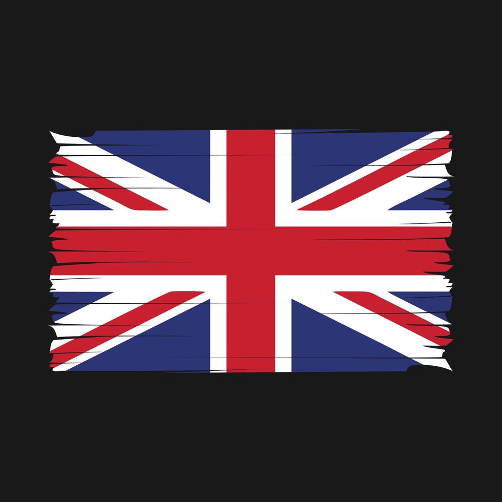 UK bandiera spazzola vettore