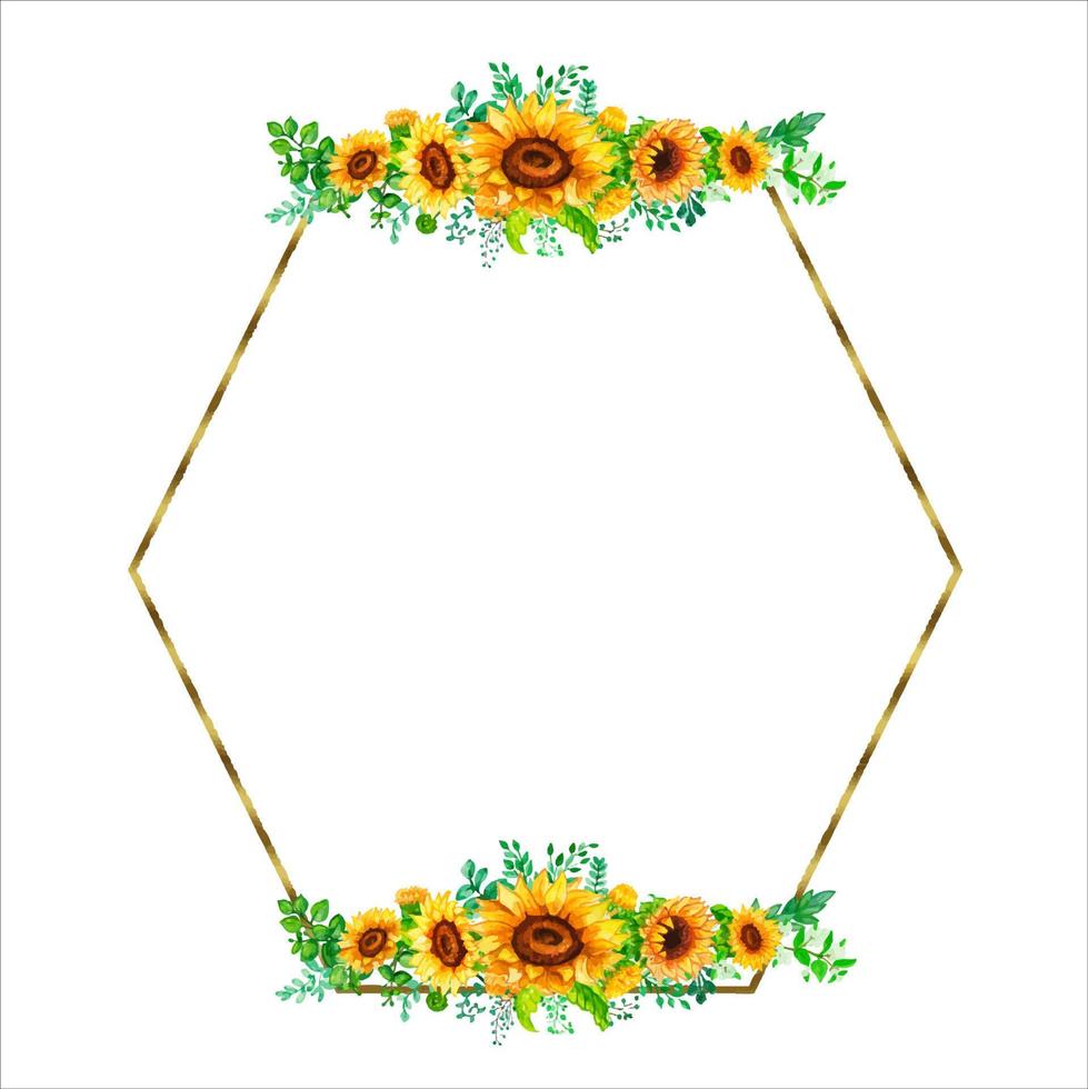 astratto fiore di moda botanico telaio girasole autunno parete arti selvaggio floreale impianti foglia . vettore