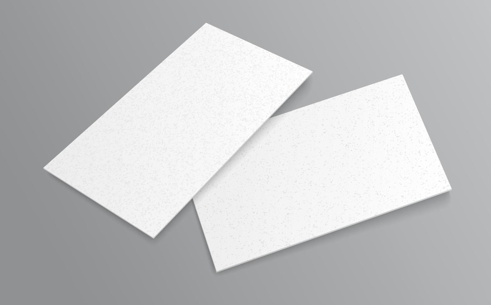 realistico bianca strutturato carta attività commerciale carta vettore modello modello