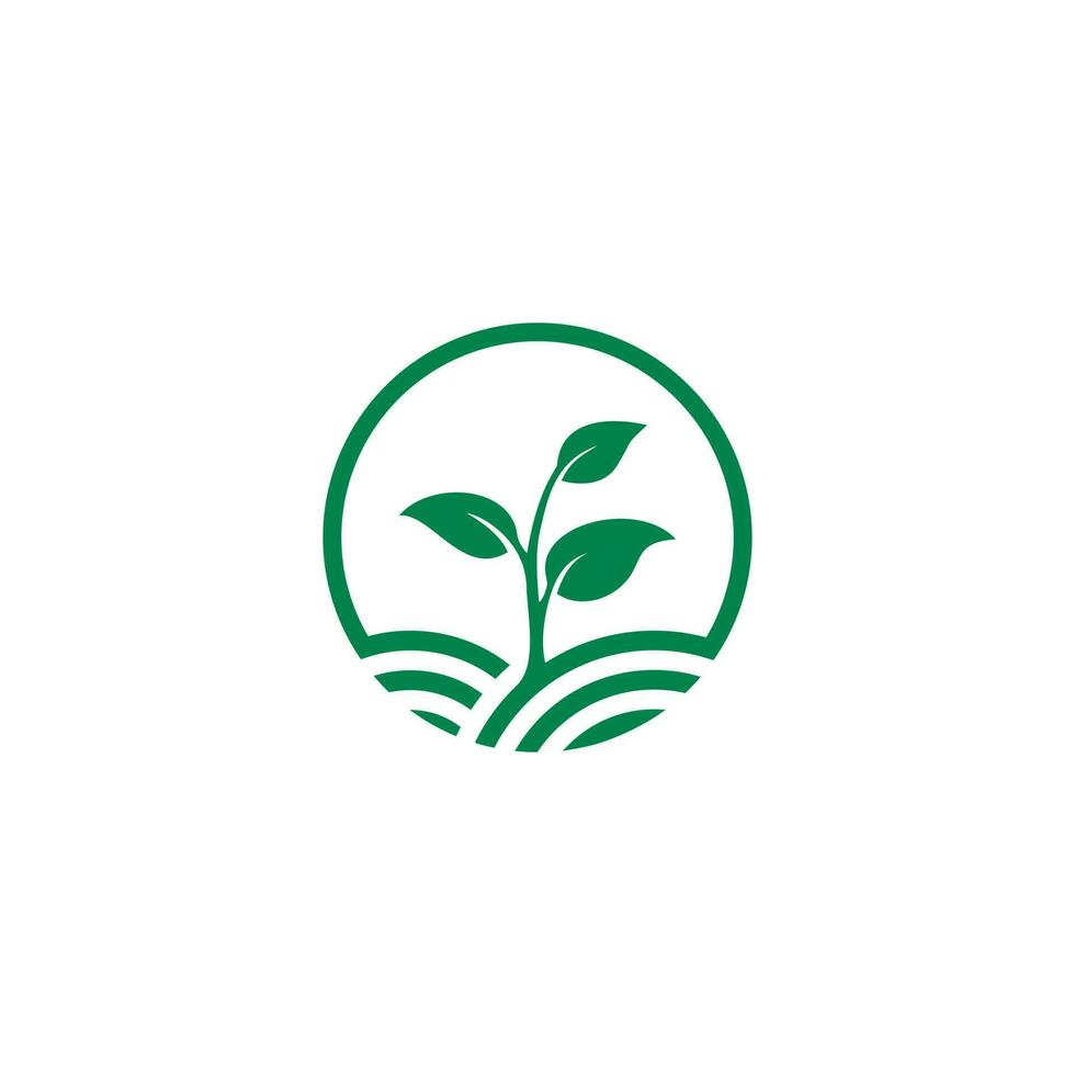 agricoltura logo modello, agro agricoltura logo, azienda agricola terra, Ritaglia campo, prato vettore