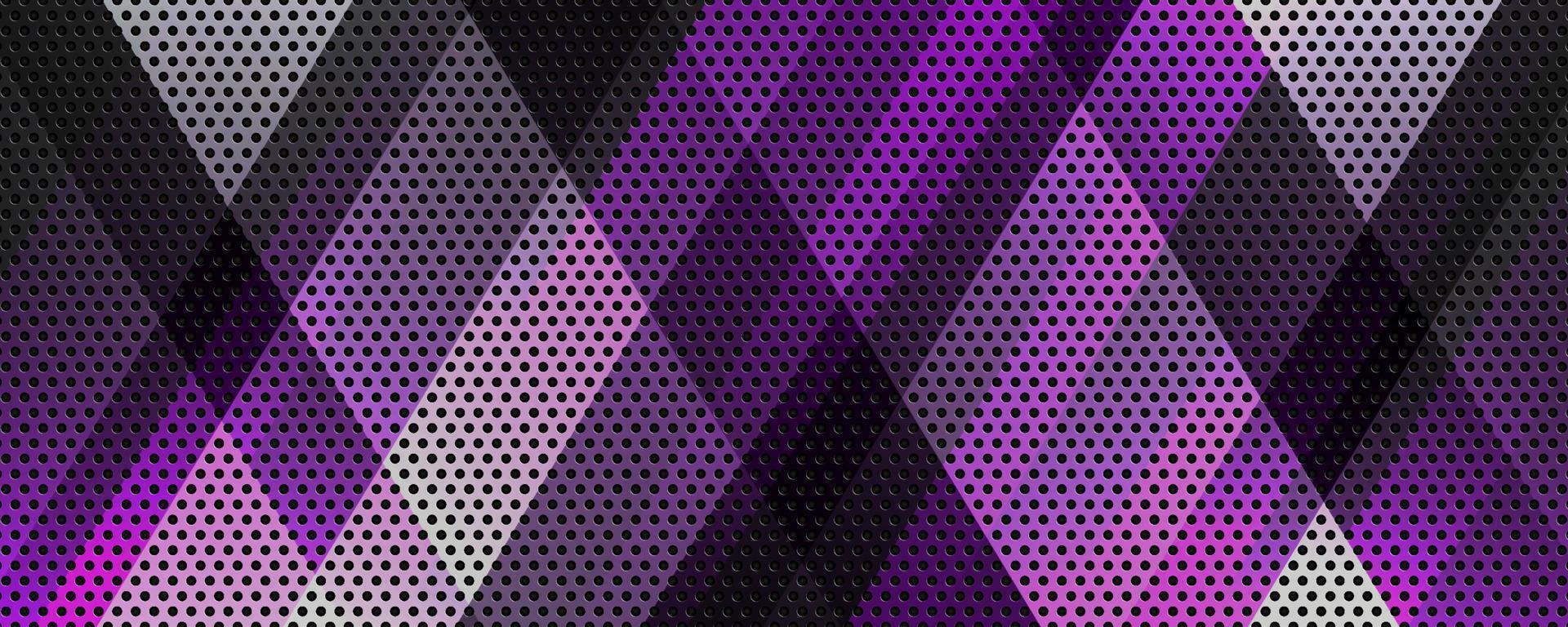 3d viola nero techno astratto sfondo sovrapposizione strato su buio spazio con Linee decorazione. moderno grafico design elemento perforato stile per striscione, volantino, carta, opuscolo coperchio, o atterraggio pagina vettore