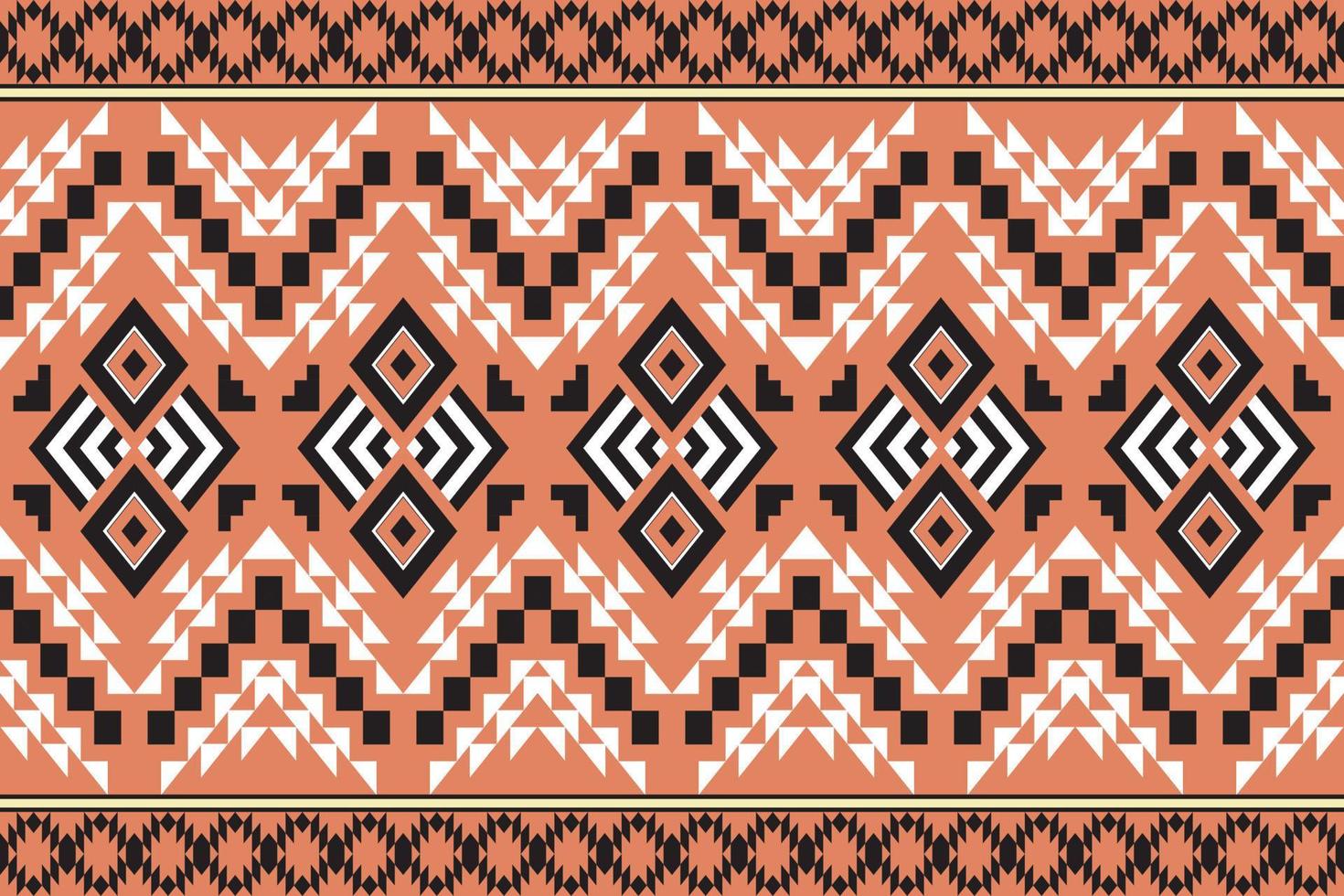 geometrico etnico tribale Vintage ▾ senza soluzione di continuità modello. applicato tradizionale design per sfondo, tappeto, sfondo, vestiario, avvolgere, batik, tessuto, moda design. vettore illustrazione ricamo stile.