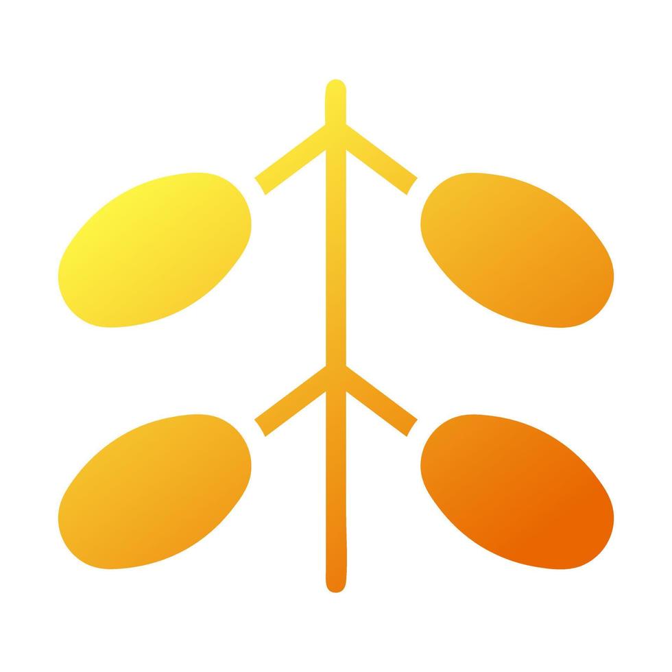 kurma palma icona solido pendenza giallo stile Ramadan illustrazione vettore elemento e simbolo Perfetto.