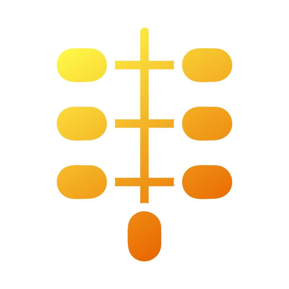 kurma palma icona solido pendenza giallo stile Ramadan illustrazione vettore elemento e simbolo Perfetto.