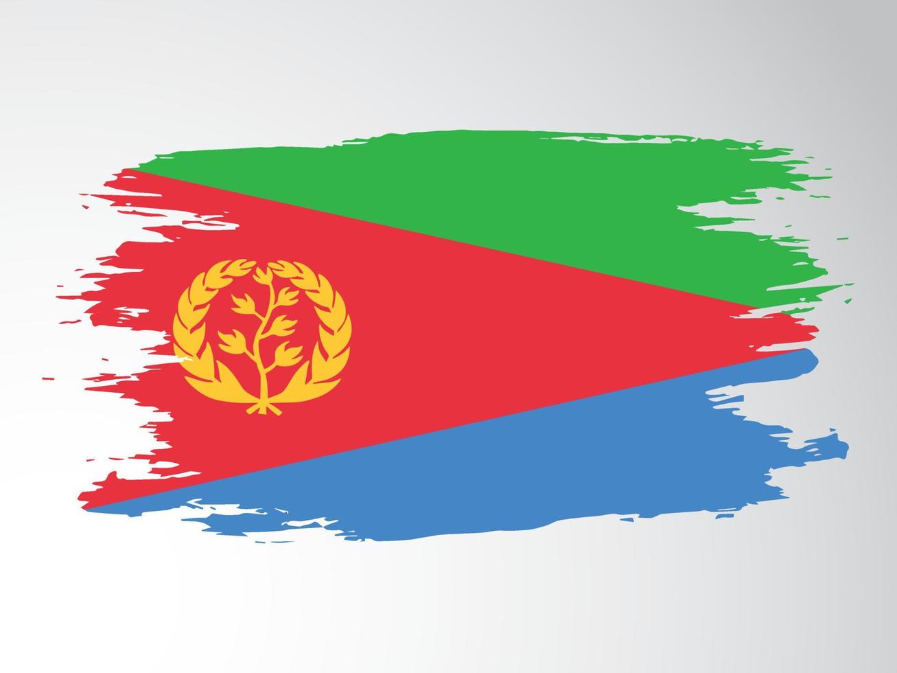 eritrea vettore bandiera mano disegnato con un' spazzola