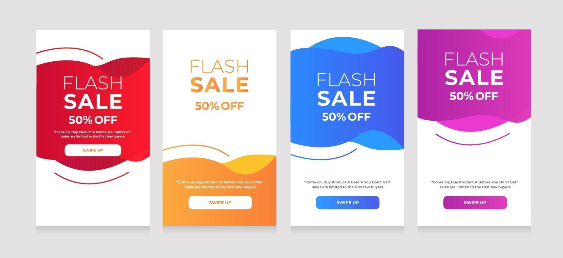 vendita flash di design in stile astratto 50 di sconto vettore