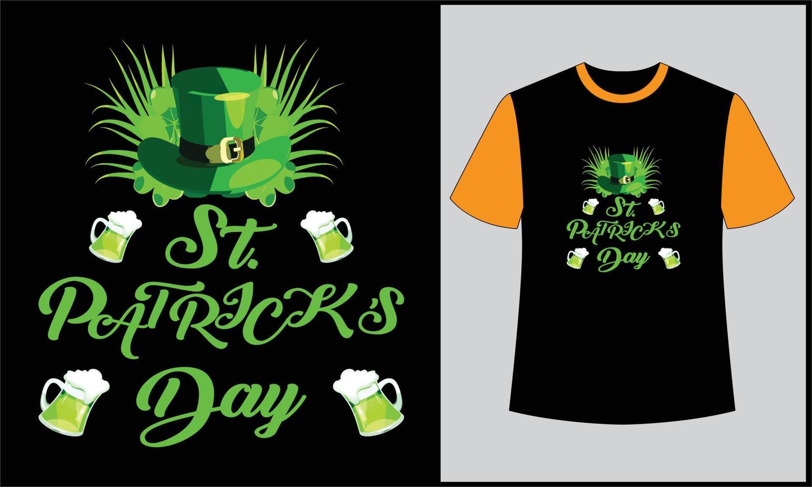 tipografia st patricks giorno illustrazione vettore t camicia design