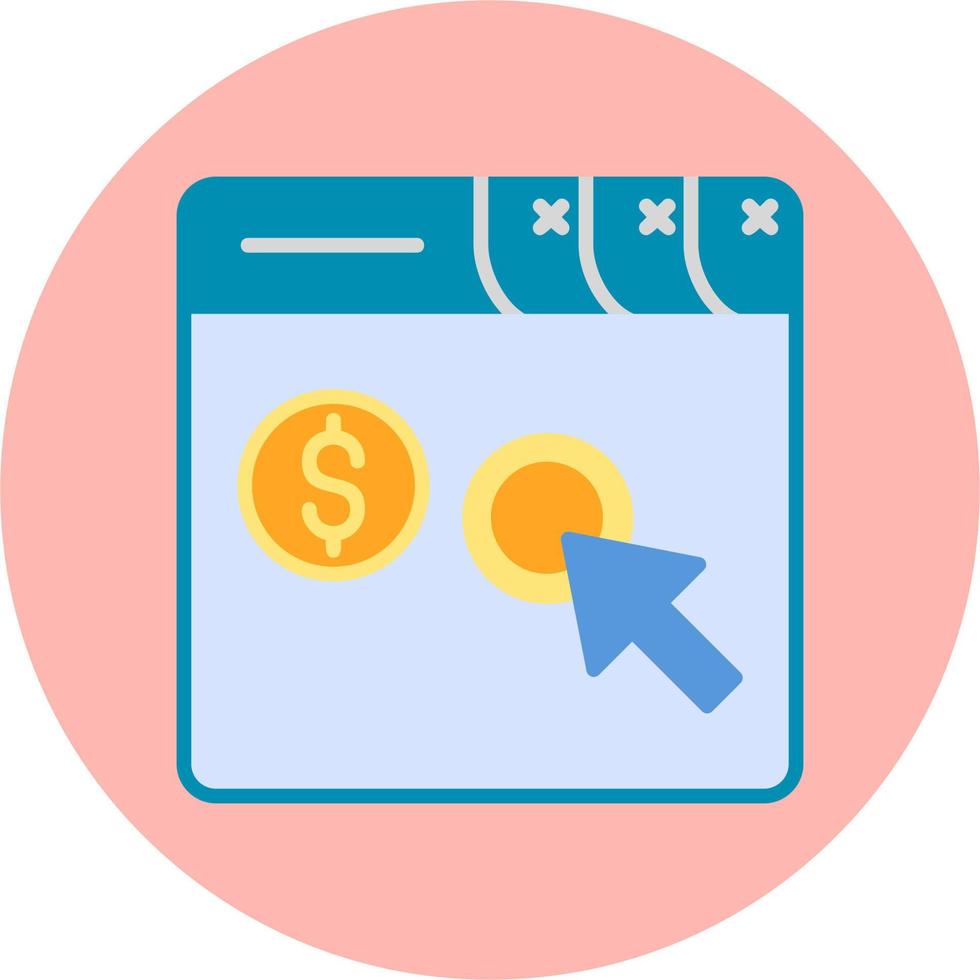 icona vettoriale pay per click
