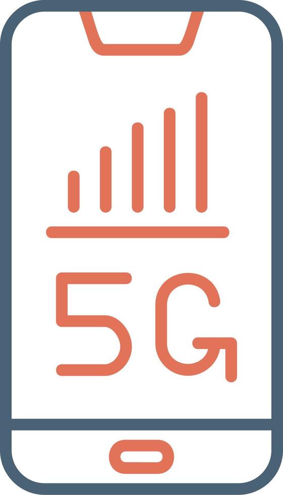 5g smartphone vettore icona