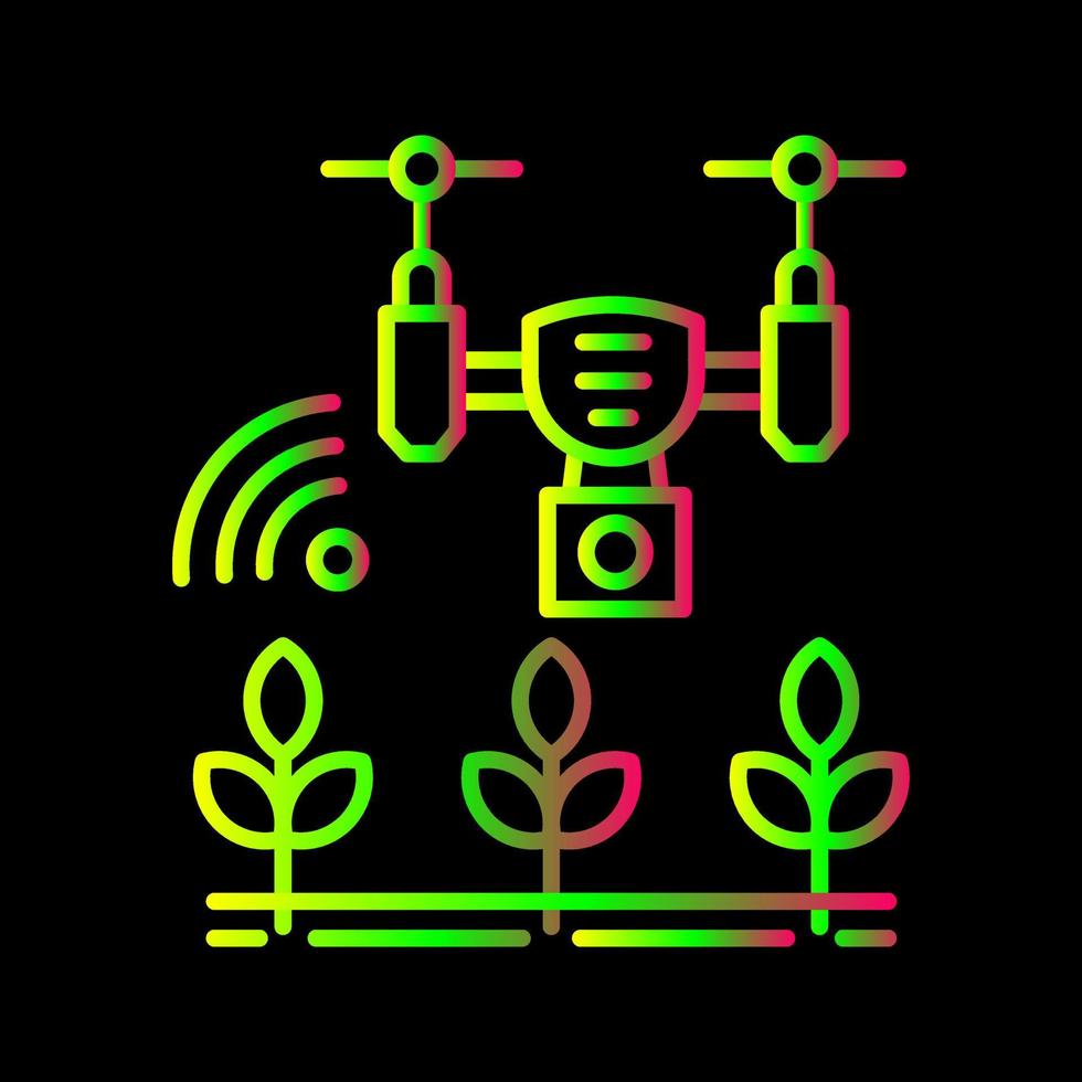 inteligente azienda agricola vettore icona