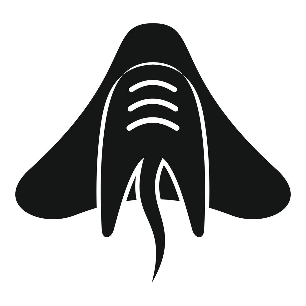 Stingray manta icona semplice vettore. subacqueo animale vettore