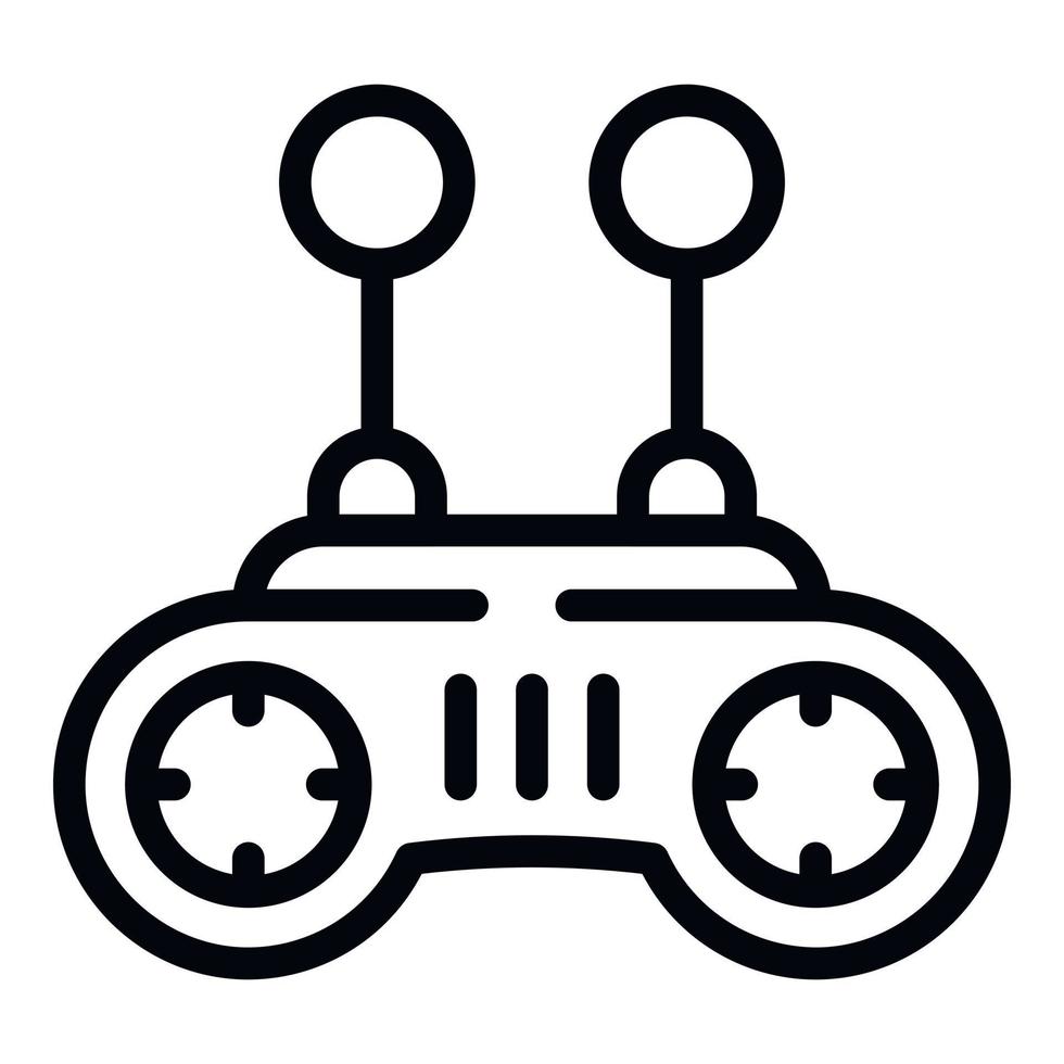 telecomando da gioco icona schema vettore. giocattolo controllo vettore