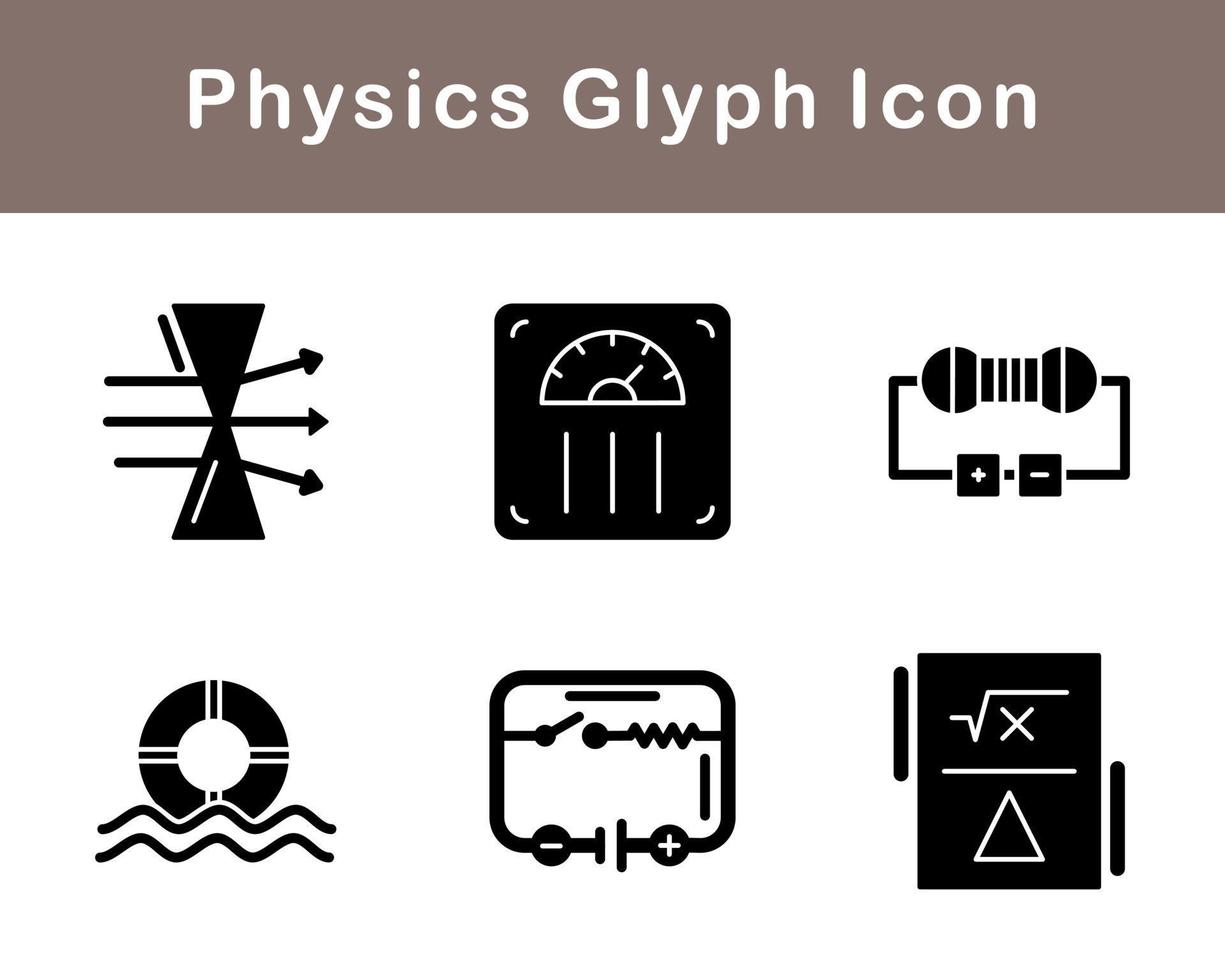 fisica vettore icona impostato