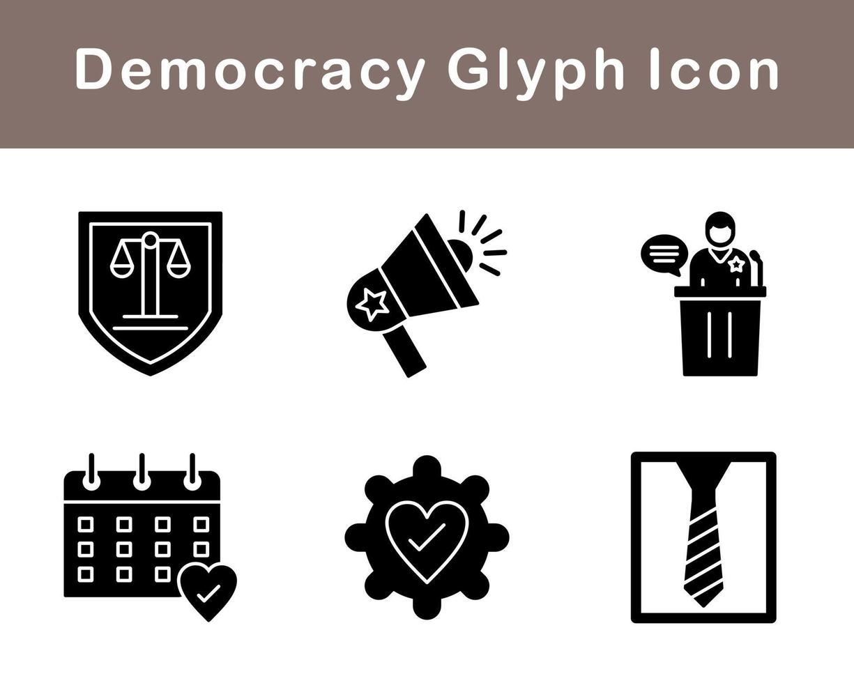 democrazia vettore icona impostato