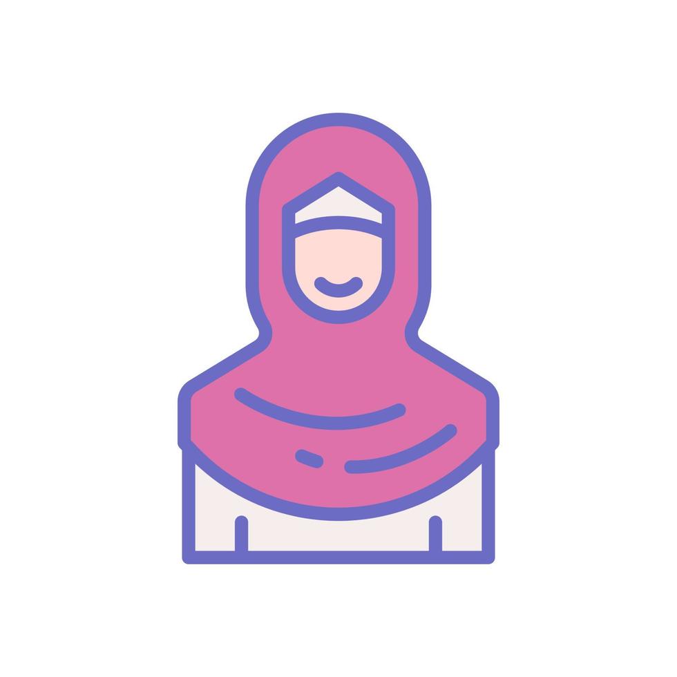 muslimah icona per il tuo sito web disegno, logo, app, ui. vettore