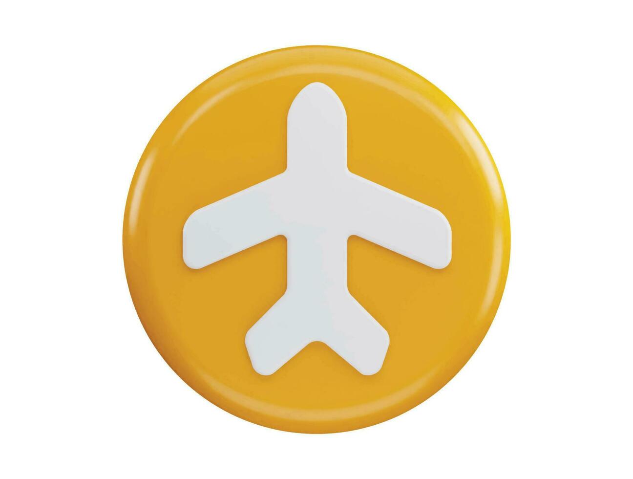 aereo in linea dai un'occhiata nel pulsante digitale servizio passeggeri registrazione 3d interpretazione vettore icona