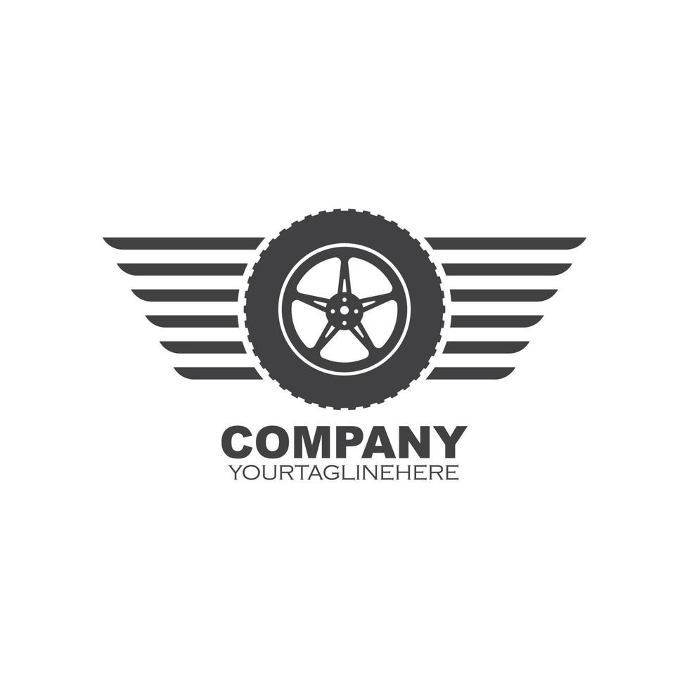 pneumatico icona logo illustrazione vettore modello