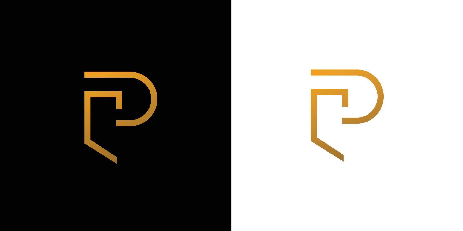 unico e moderno pc logo design vettore