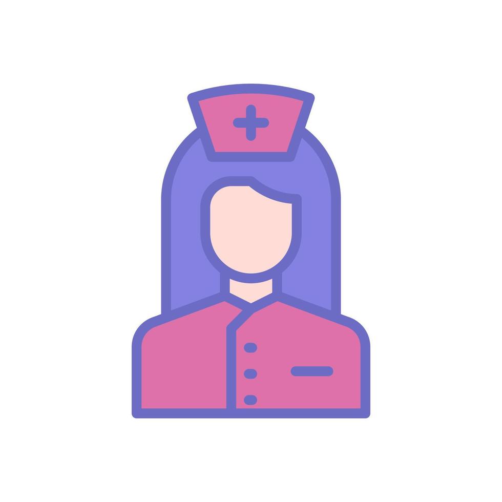 infermiera icona per il tuo sito web disegno, logo, app, ui. vettore