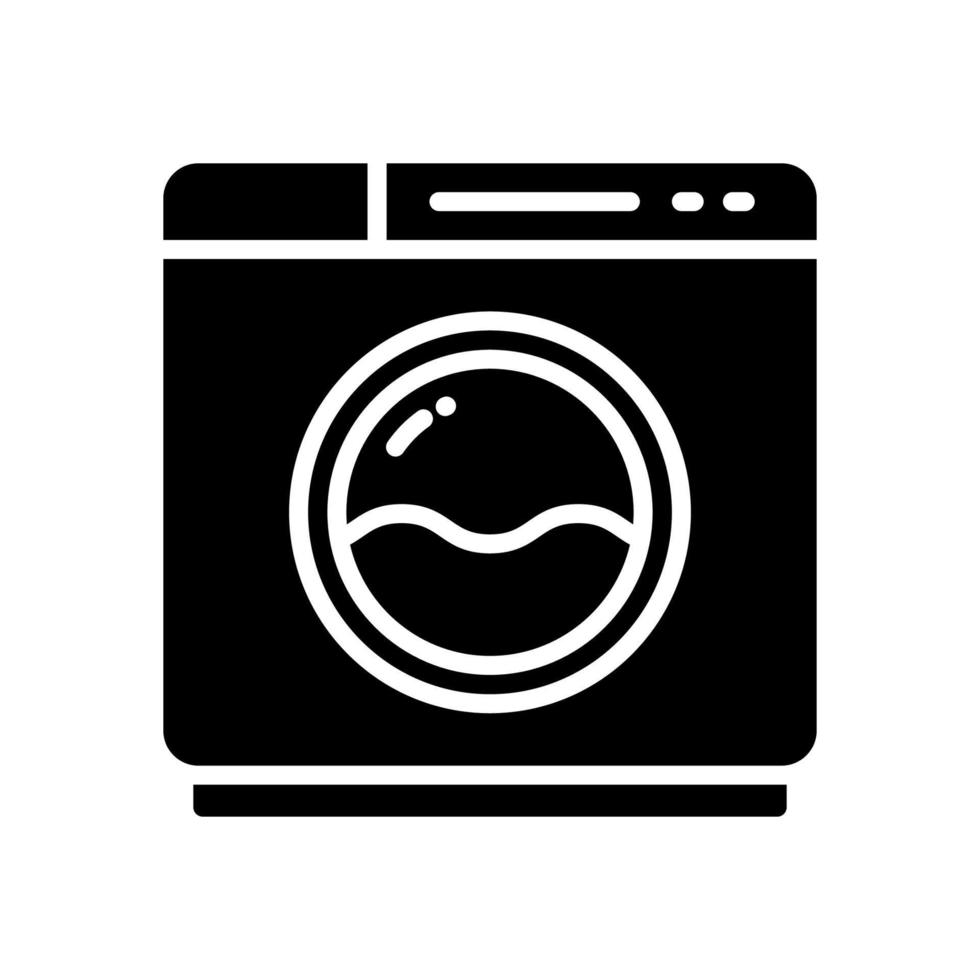 lavaggio macchina icona per il tuo sito web disegno, logo, app, ui. vettore