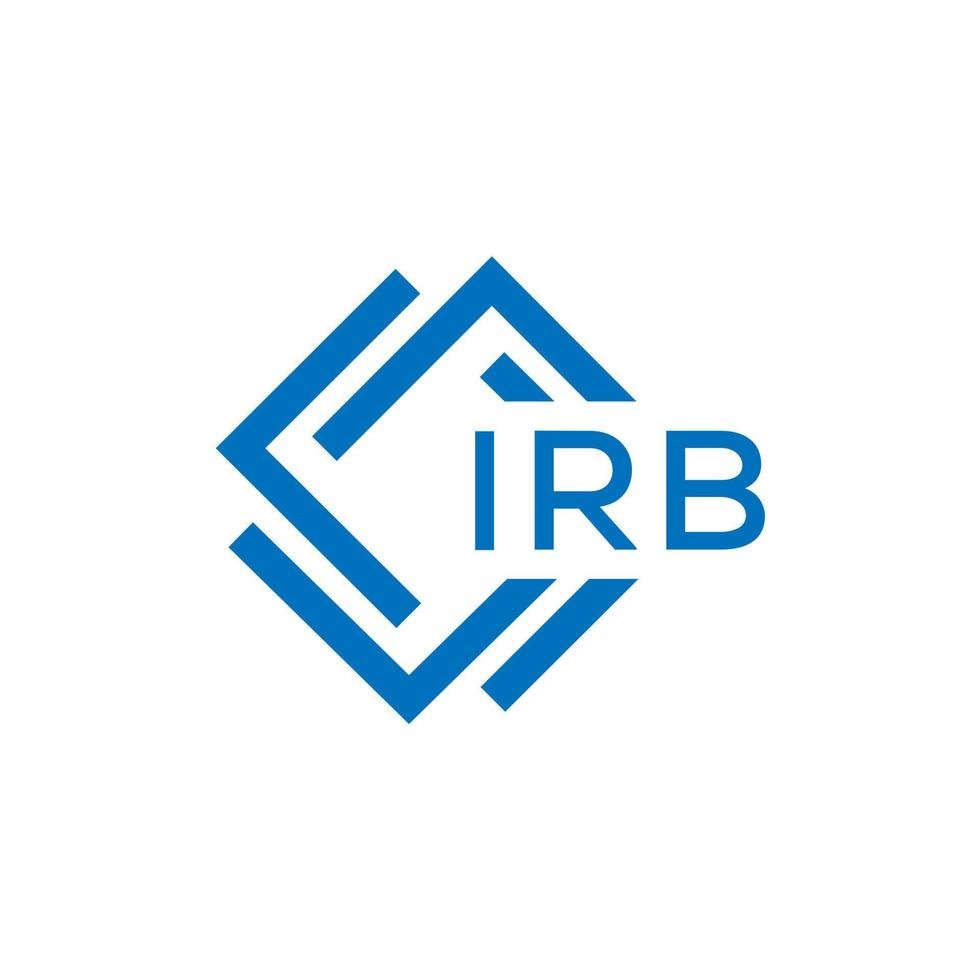 irb lettera logo design su bianca sfondo. irb creativo cerchio lettera logo concetto. irb lettera design. vettore
