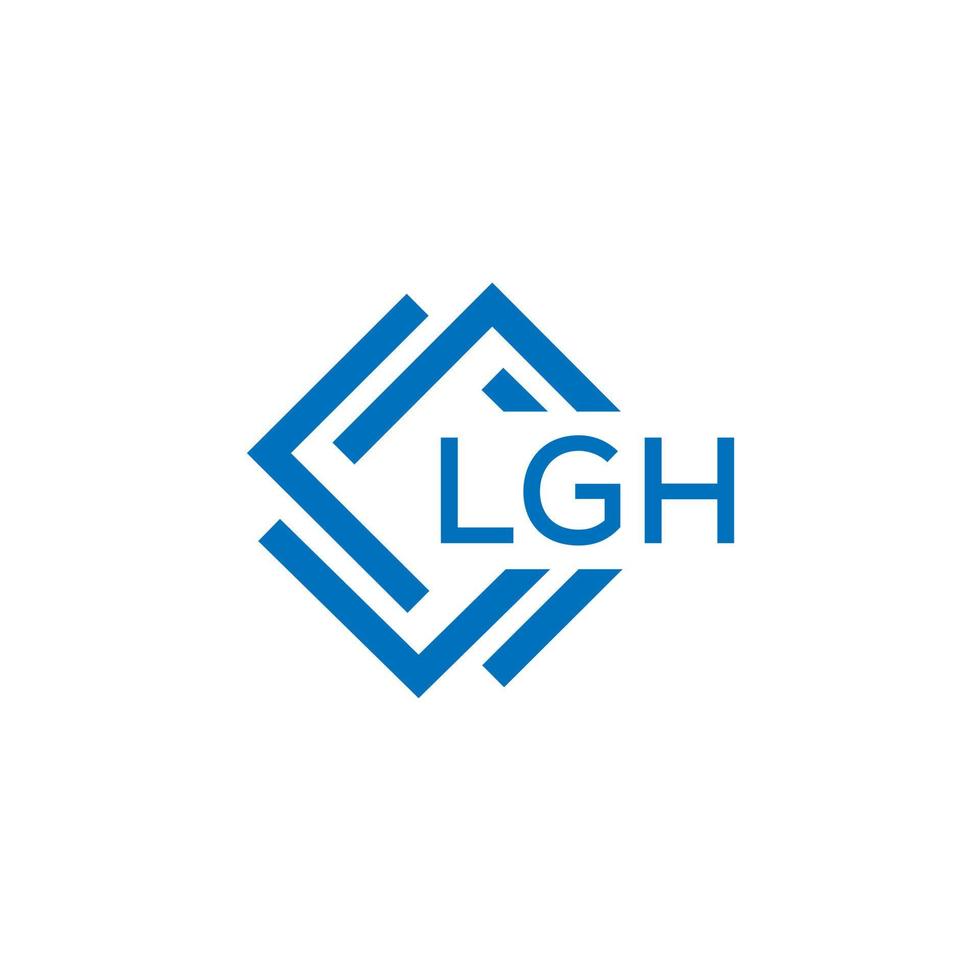 lgh lettera design.lgh lettera logo design su bianca sfondo. lgh creativo cerchio lettera logo concetto. lgh lettera design. vettore