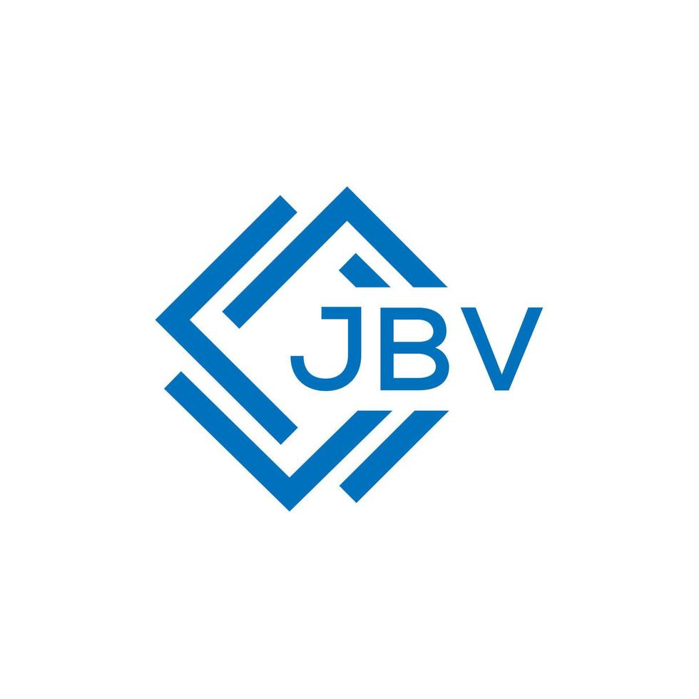 jbv lettera logo design su bianca sfondo. jbv creativo cerchio lettera logo concetto. jbv lettera design. vettore