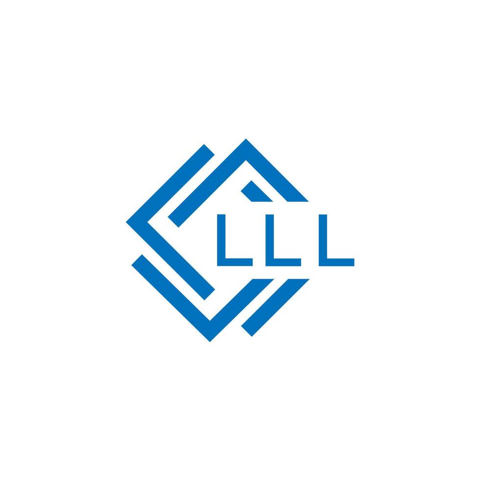 lll lettera logo design su bianca sfondo. lll creativo cerchio lettera logo concetto. lll lettera design. vettore