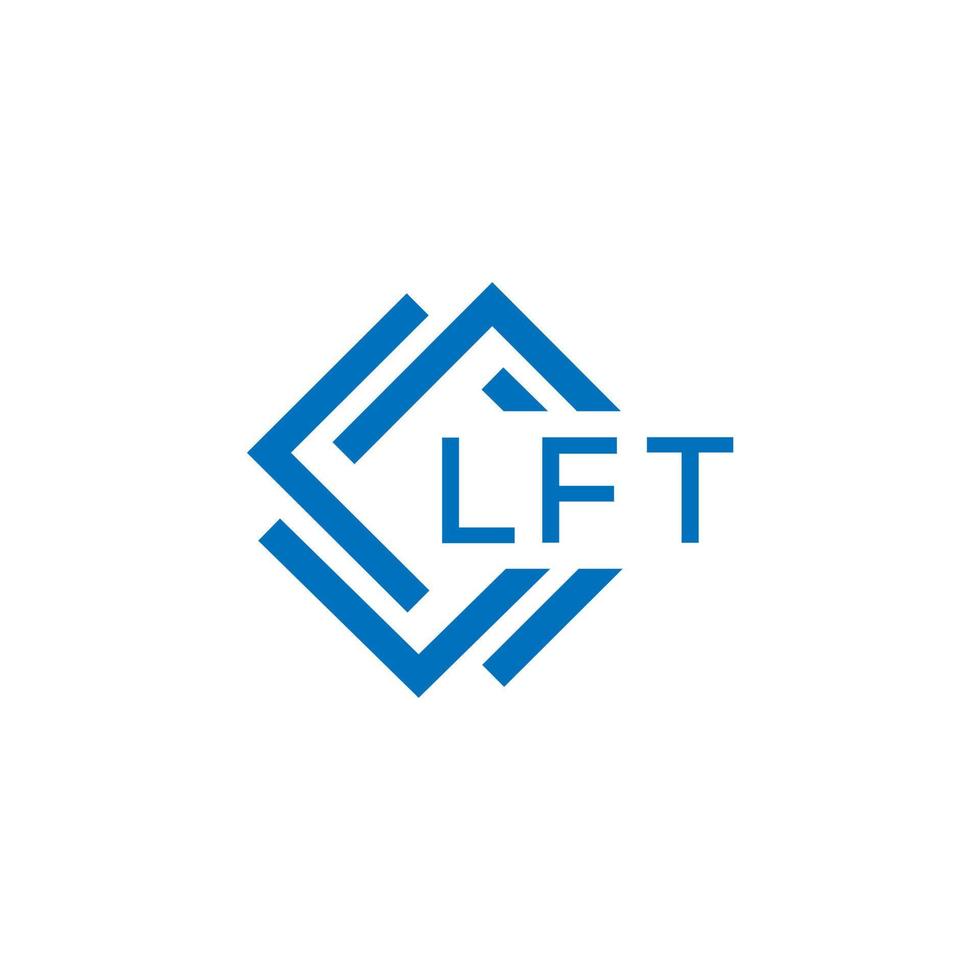 lft lettera logo design su bianca sfondo. lft creativo cerchio lettera logo concetto. lft lettera design. vettore