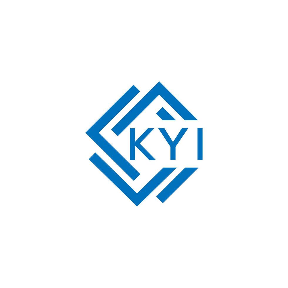 kyi lettera logo design su bianca sfondo. kyi creativo cerchio lettera logo concetto. kyi lettera design. vettore