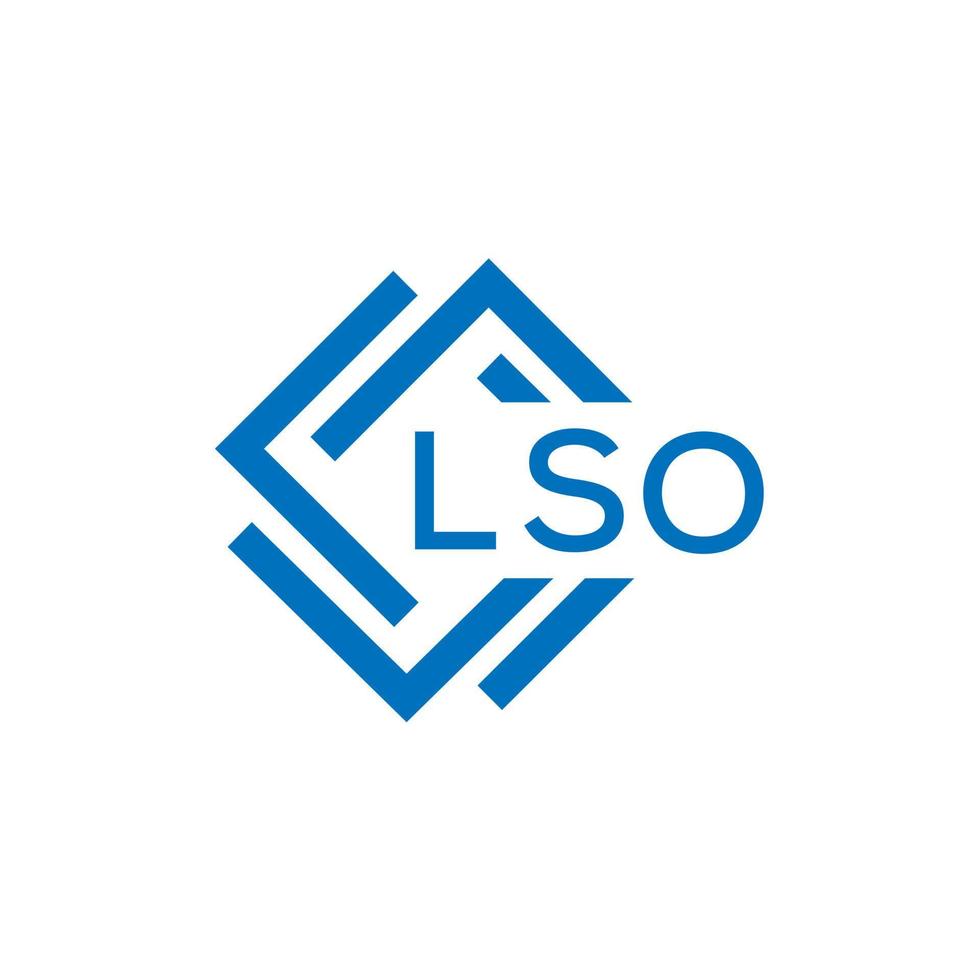 lso lettera design.lso lettera logo design su bianca sfondo. lso creativo cerchio lettera logo concetto. lso lettera design. vettore