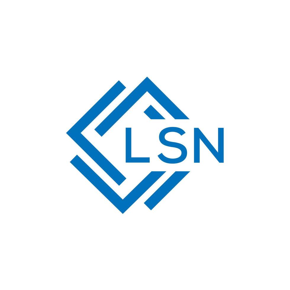 lsn lettera logo design su bianca sfondo. lsn creativo cerchio lettera logo concetto. lsn lettera design. vettore