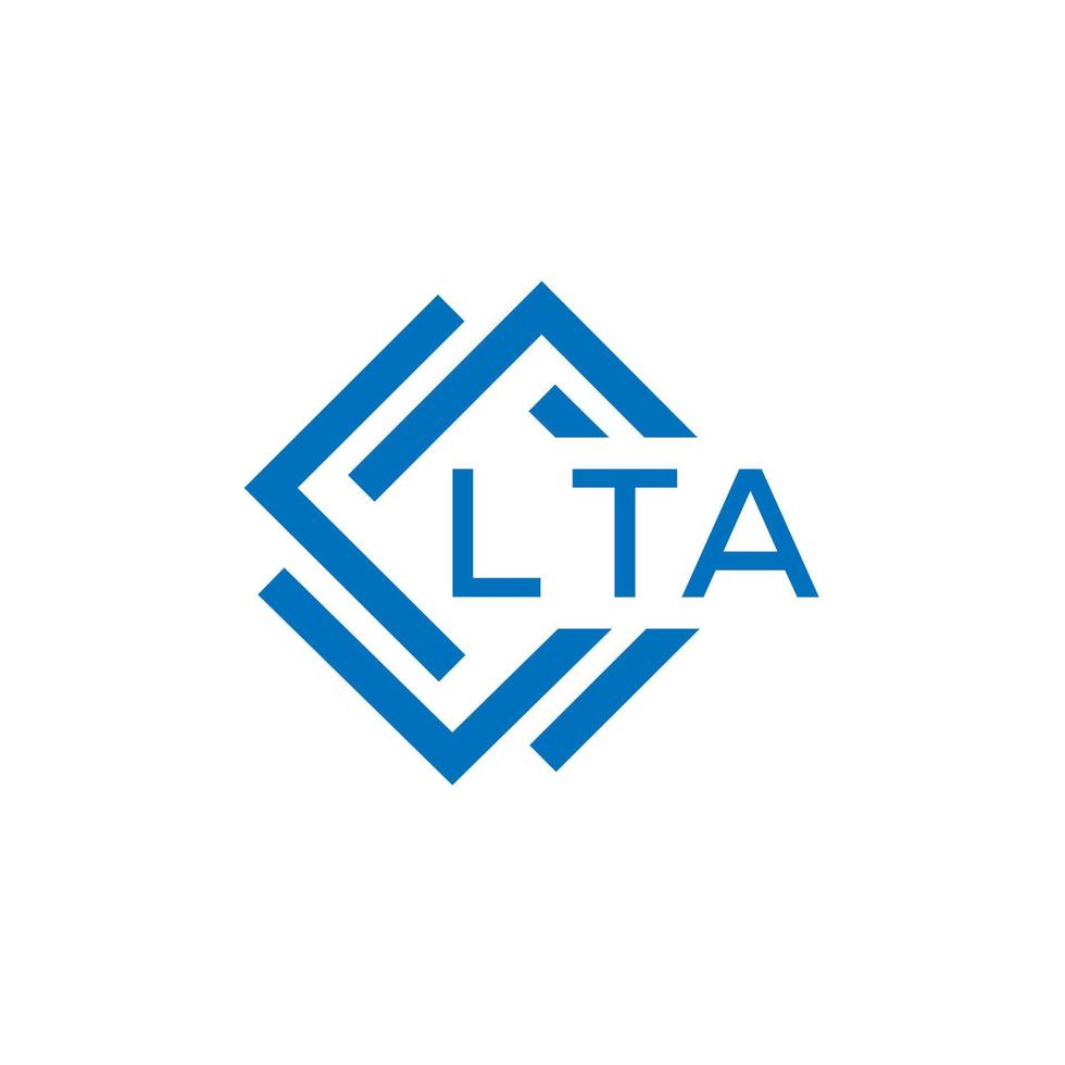 lta lettera logo design su bianca sfondo. lta creativo cerchio lettera logo concetto. lta lettera design. vettore