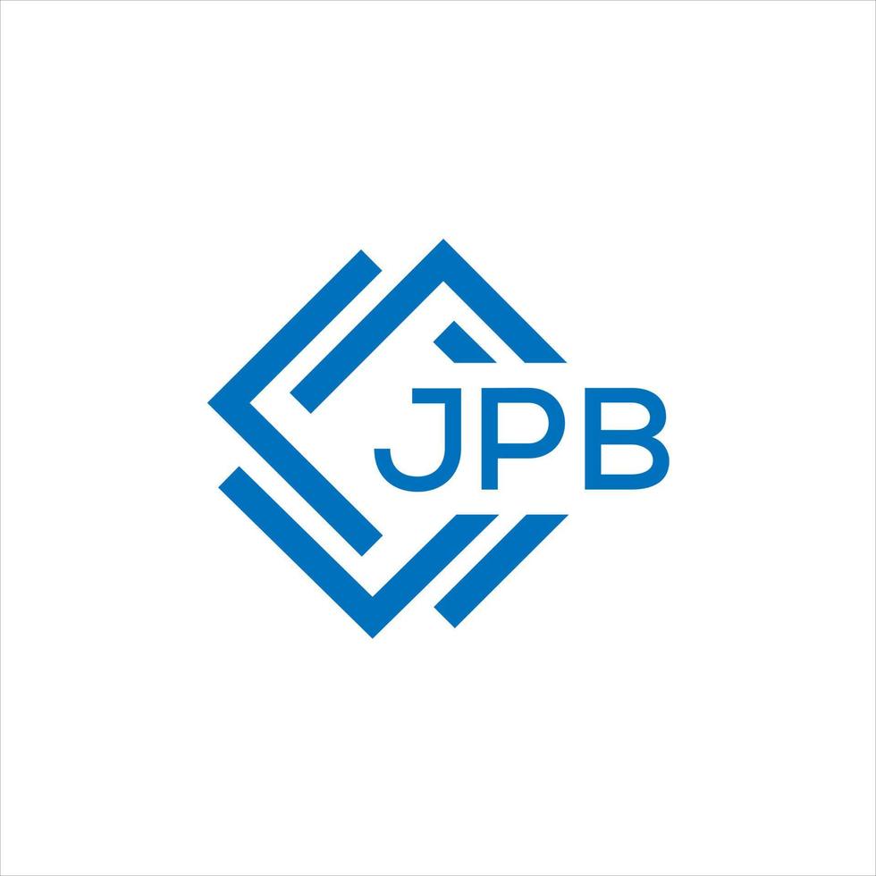jpb lettera logo design su nero sfondo. jpb creativo cerchio lettera logo concetto. jpb lettera design. vettore