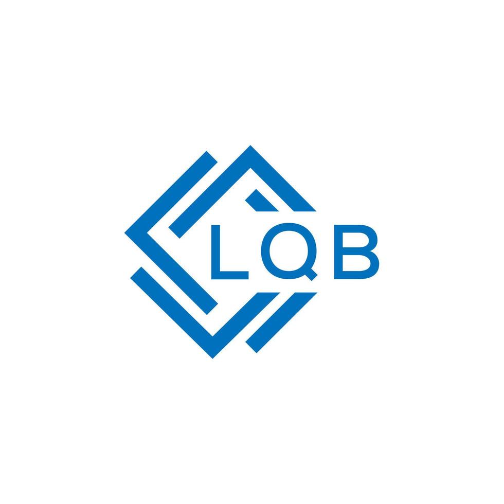 lqb lettera logo design su bianca sfondo. lqb creativo cerchio lettera logo concetto. lqb lettera design. vettore