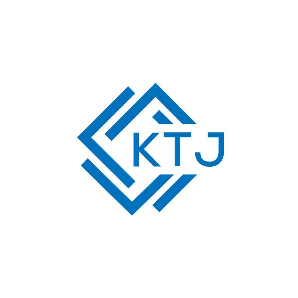 ktj lettera logo design su bianca sfondo. ktj creativo cerchio lettera logo concetto. ktj lettera design. vettore