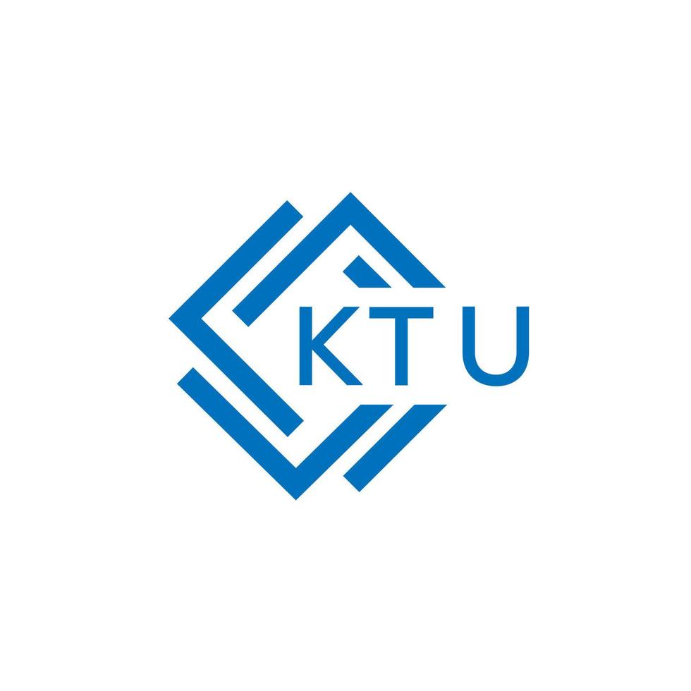 ktu lettera logo design su bianca sfondo. ktu creativo cerchio lettera logo concetto. ktu lettera design. vettore