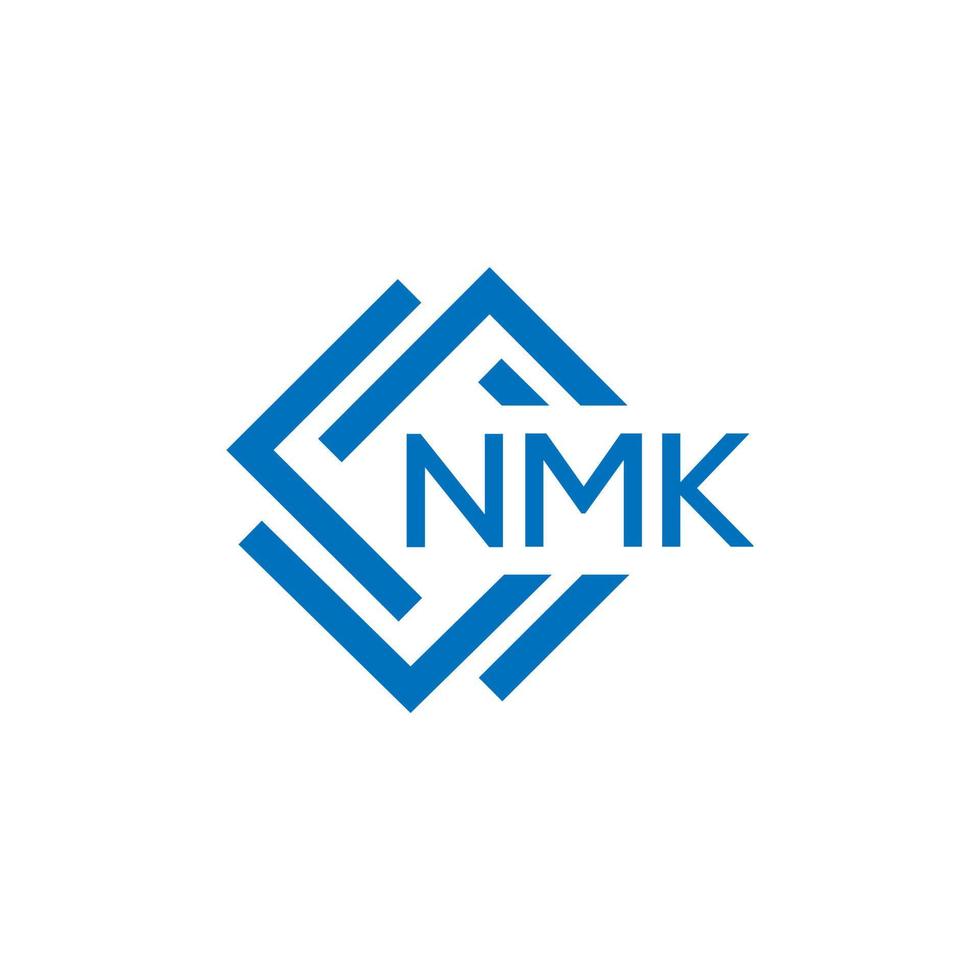 nmk lettera logo design su bianca sfondo. nmk creativo cerchio lettera logo concetto. nmk lettera design. vettore