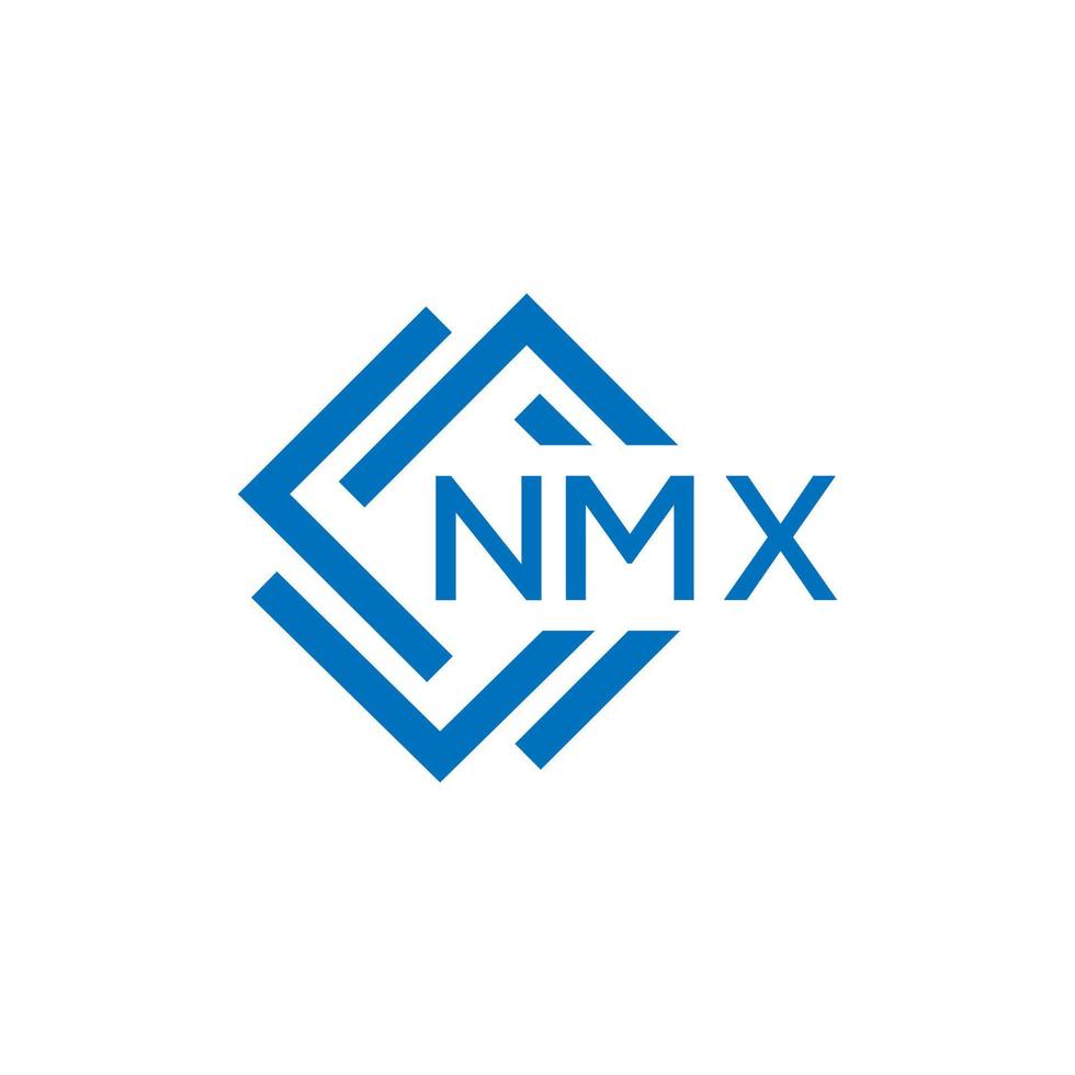 nmx lettera logo design su bianca sfondo. nmx creativo cerchio lettera logo concetto. nmx lettera design. vettore