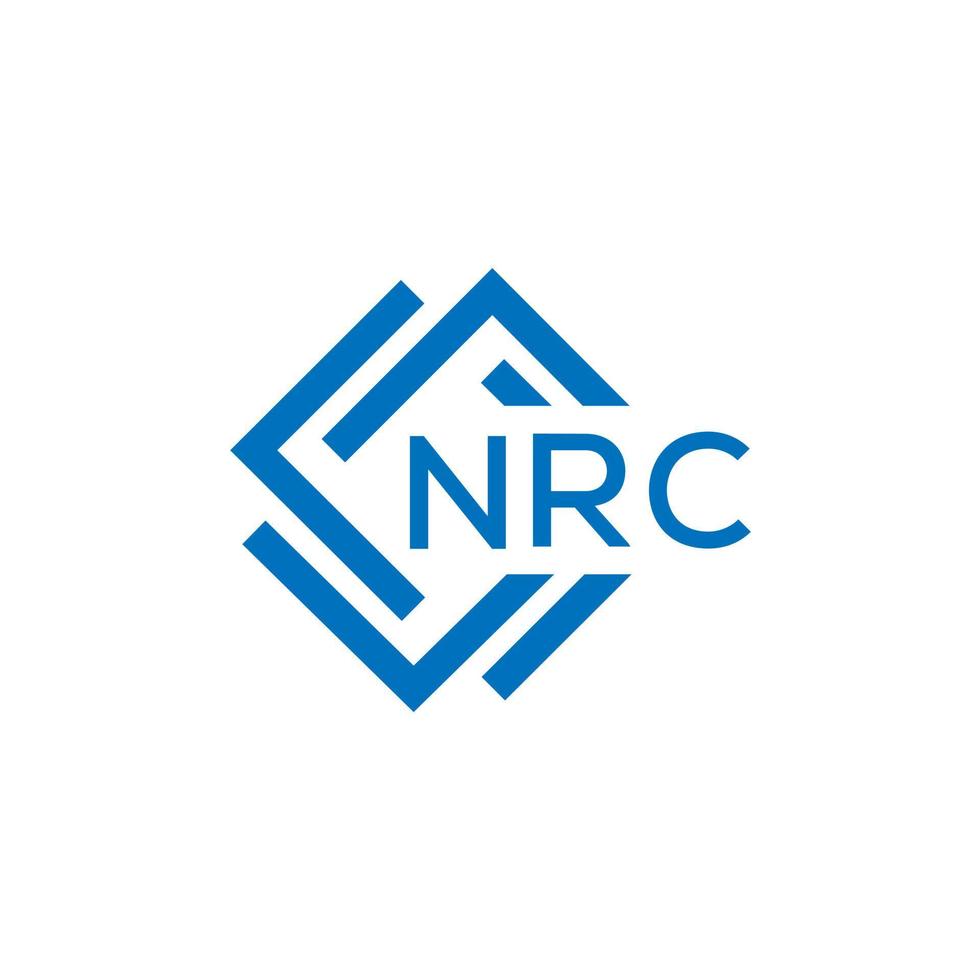 nrc lettera logo design su bianca sfondo. nrc creativo cerchio lettera logo concetto. nrc lettera design. vettore