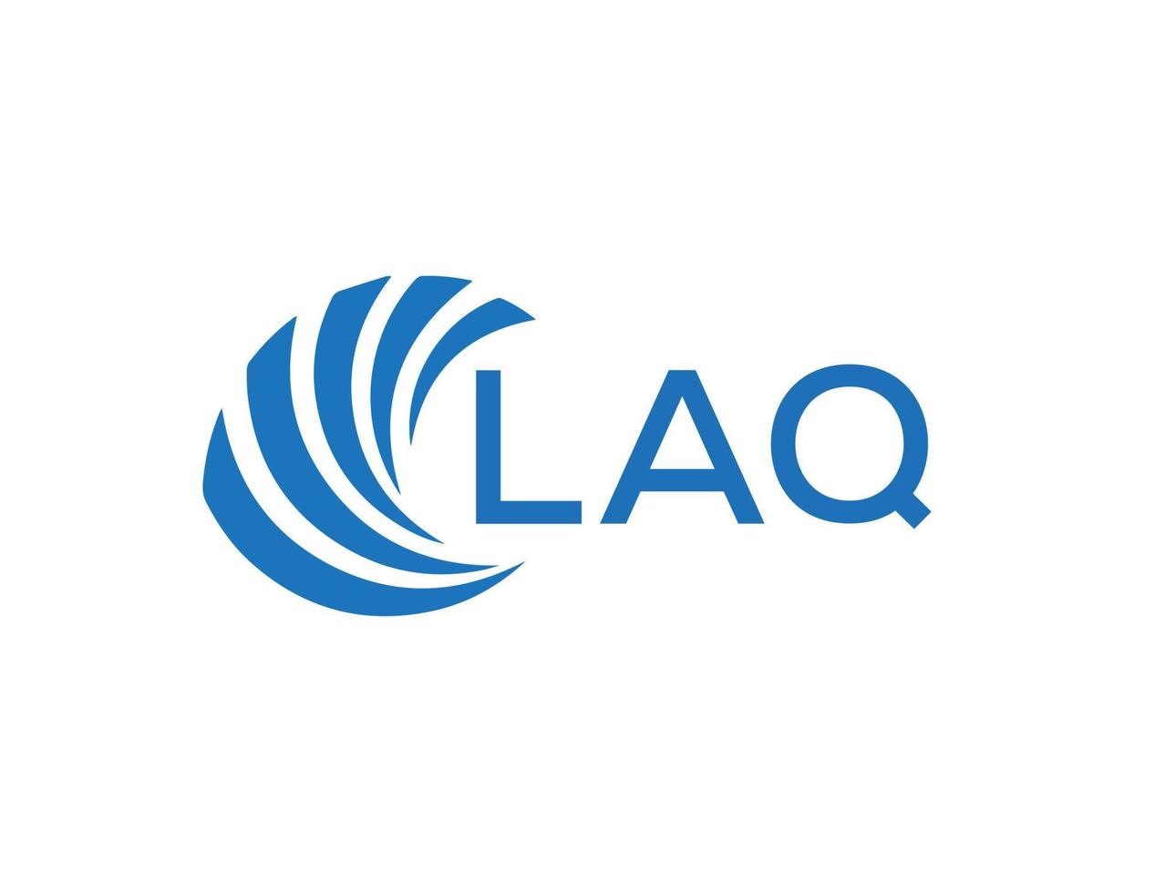 laq astratto attività commerciale crescita logo design su bianca sfondo. laq creativo iniziali lettera logo concetto. vettore