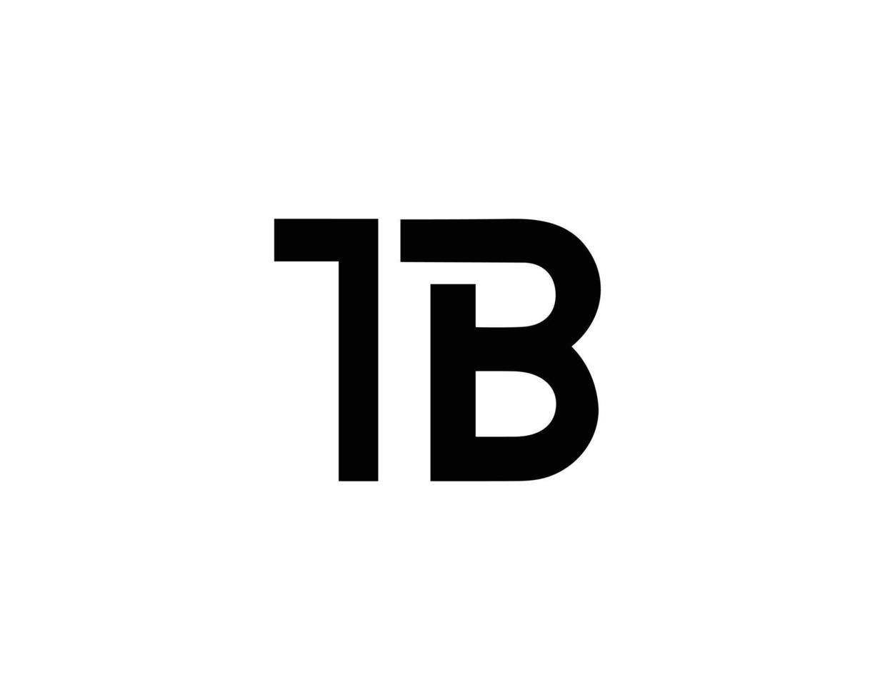 lettera tb logo design monogramma modello vettore simbolo.