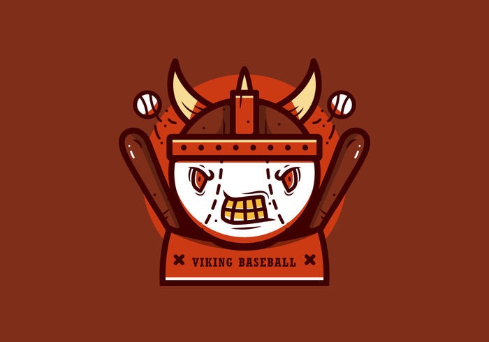 Vettore della mascotte di baseball