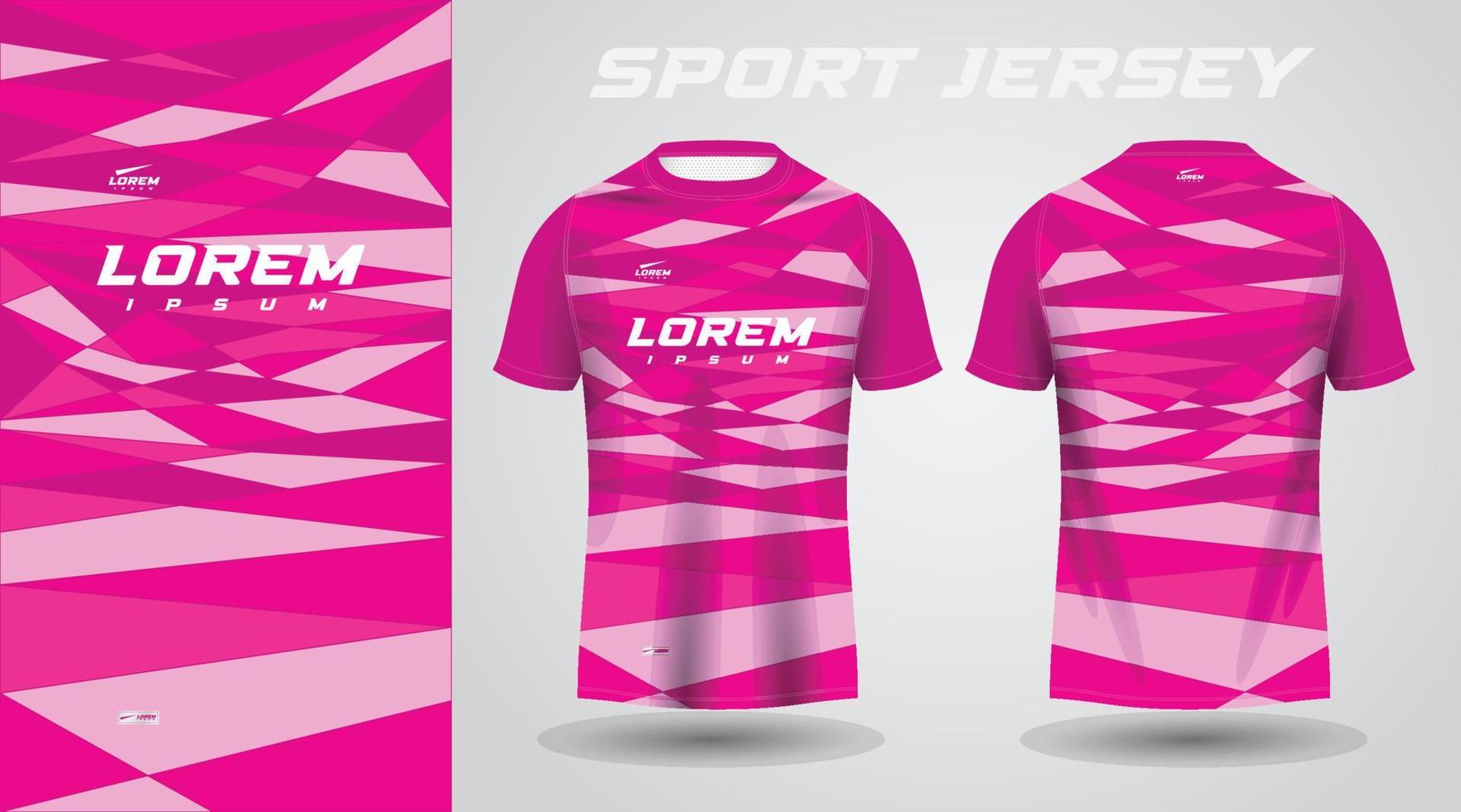 rosa camicia calcio calcio sport maglia modello design modello vettore