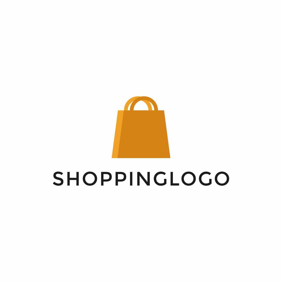 semplice shopping Borsa, in linea negozio, vendita logo design modello vettore