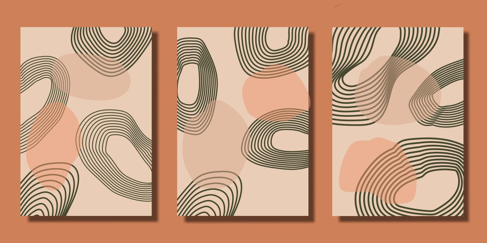 medio secolo moderno linea minimalista arte Stampa vettore